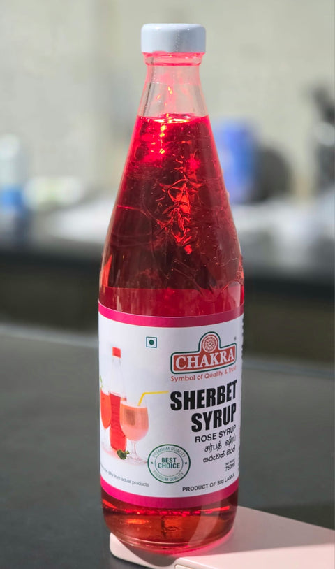 Chakra Sherbert-Rose Syrup 750gm