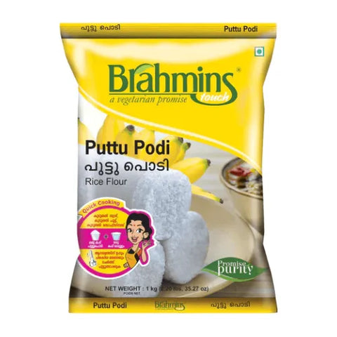 Brahmins White Puttu Podi 1Kg + 200g Free