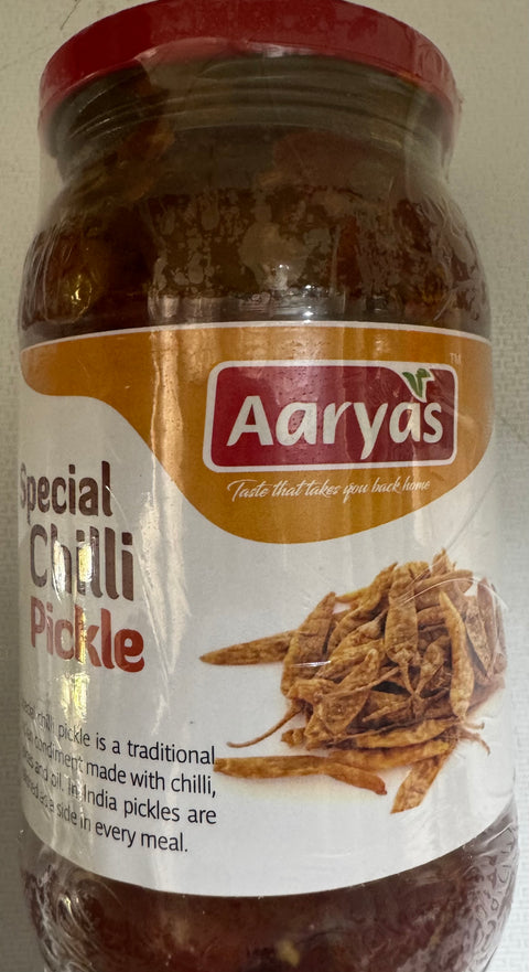 Aaryas Special Chilli Pickle 400g