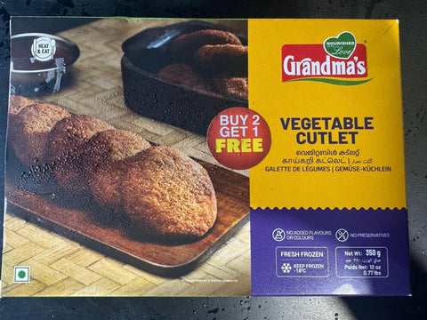 Grandmas Vegetable Cutlet 350g Buy 2 Get 1 Free