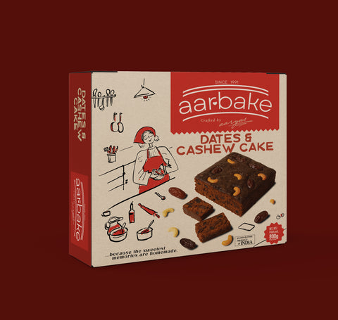 Aaryas Aarbake Dates & Cashew 800g