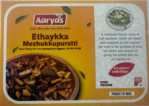Aaryas Ethakka Mezhukkupuratti (Frozen )400gm
