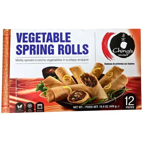 Ching's Secret Vegetable Spring Rolls 480g(12 pc)