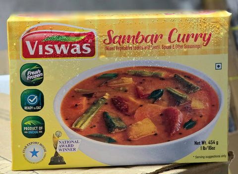 Viswas Sambar Curry Frozen 454g
