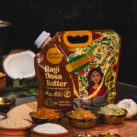 Ragi Dosa Batter Frozen (Southern Soul Foods) 1kg