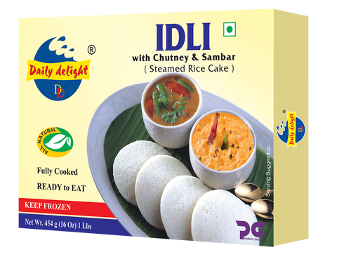 Daily Delight Idli with Cutney and Sambar 454gm