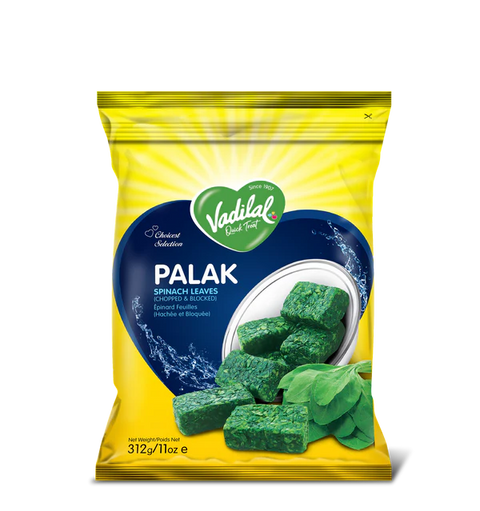 Vadilal Frozen Spinach (Palak) Block 312g