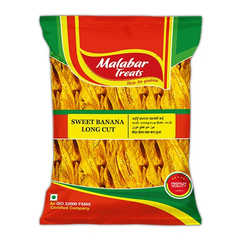 Malabar Treats Sweet Banana Chips Long Cut 400g