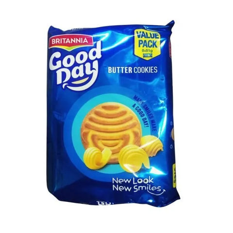 Britannia Good Day Butter Biscuit Value Pack (8*81g)