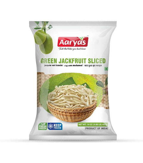 Aaryas Jackfruit Green Sliced 400g