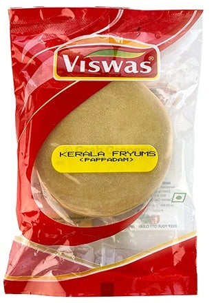 Viswas Kerala fryums (pappadam) 200gm