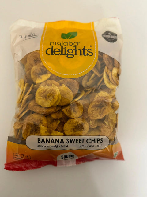 Malabar Delights Banana Sweet Chips 500g