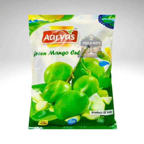 Aaryas Cut Mango Green frozen 400g