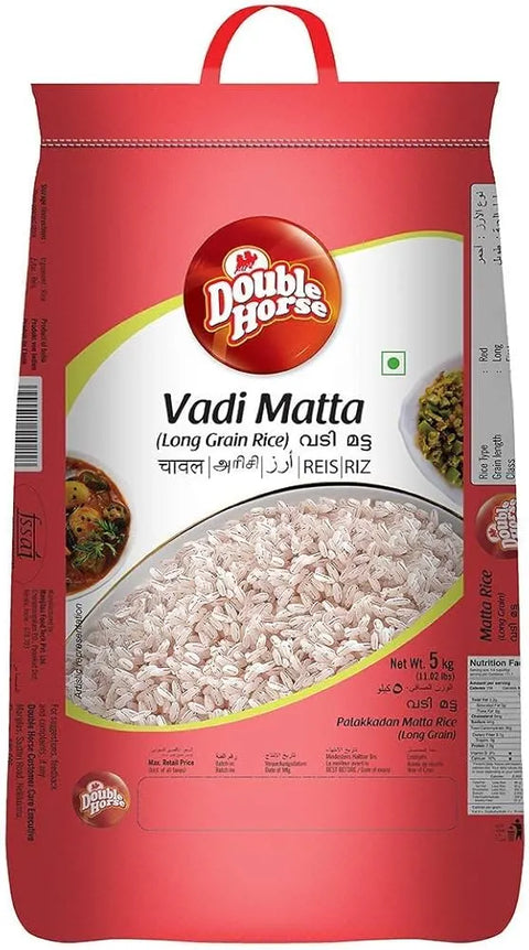 Double Horse Palakkadan Matta Rice 10kg (+ 1kg free)