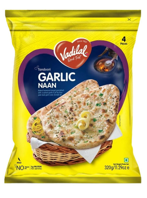 Vadilal Frozen Garlic Naan 320g
