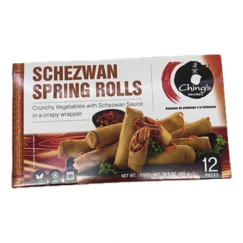 Chings Schezwan Spring Rolls (12 pc) 480g
