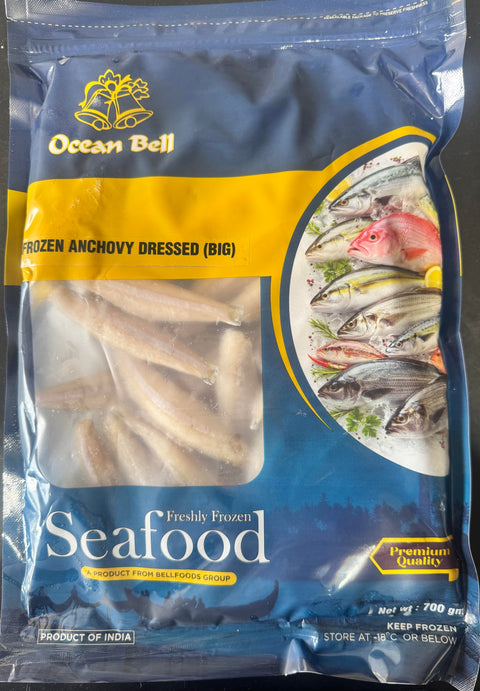 Ocean Bell: Frozen Anchovy Pan Ready (Kozhuva) 700gm