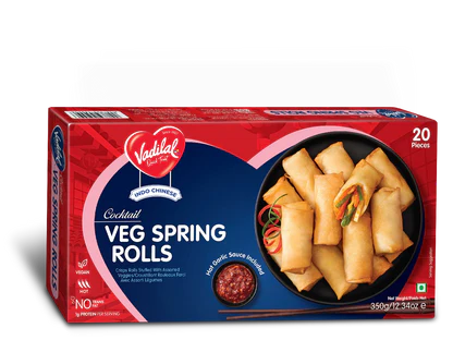 Vadilal Frozen Cocktail Veg Spring Rolls 300g